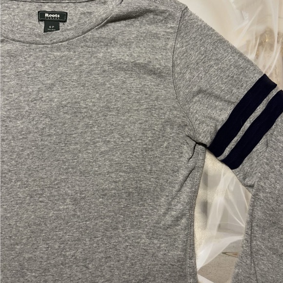 ROOTS - Navy blue and grey long-sleeve - Picture 4 of 5